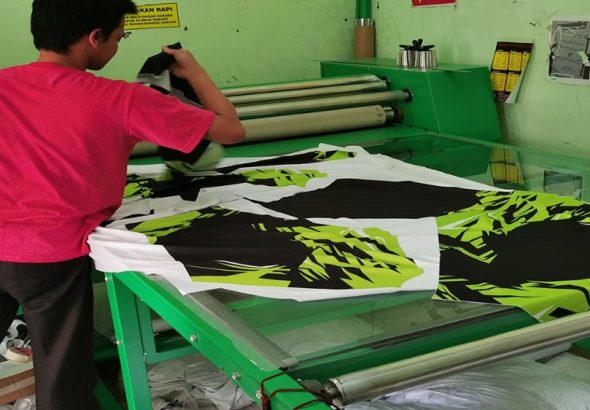 proses produksi bikin jersey printing full sublim