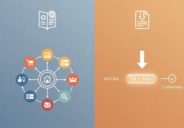 lebih efektif website atau landing page
